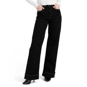 PAIGE twilight Sasha Wide Leg Cuffed Jeans